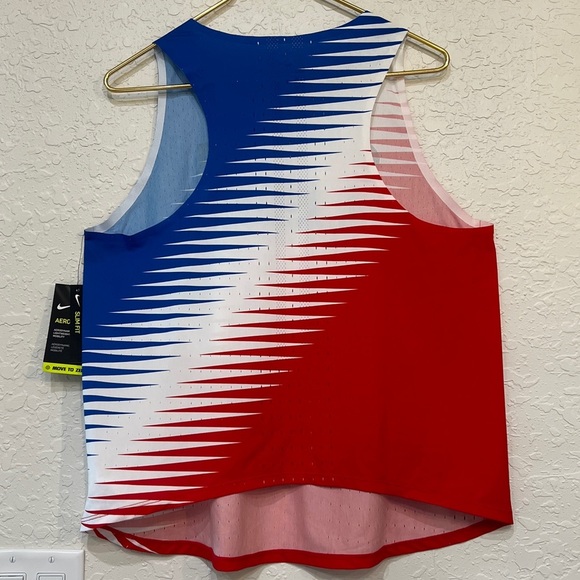 Nike AeroSwift USA Red White Blue Running Tank Top XL NWT - Picture 5 of 12